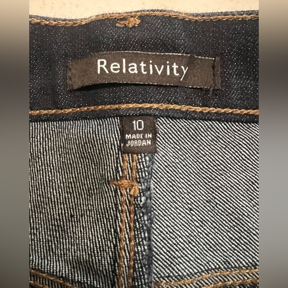 Relativity Women's Dark Blue Denim Shorts - Picture 3 of 4